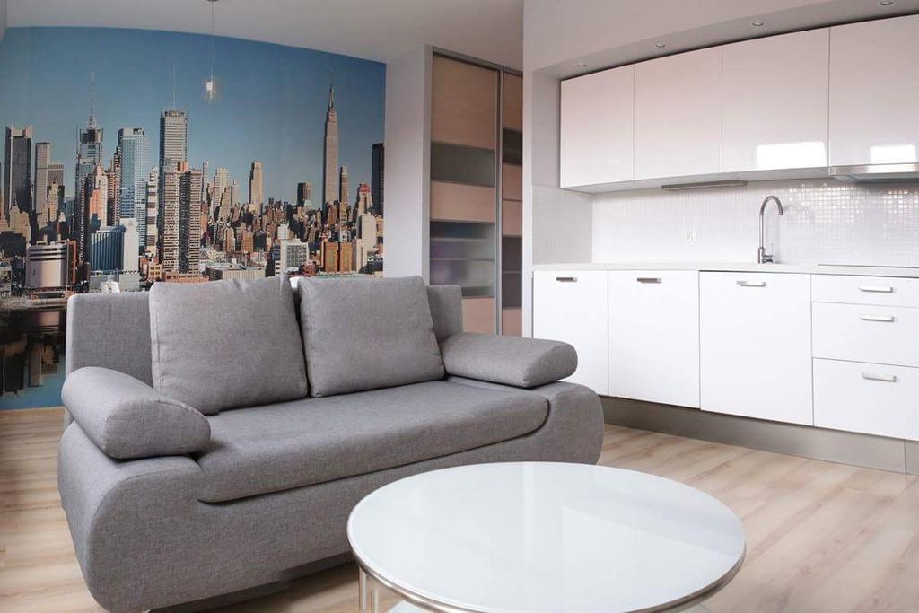 35m² studio Appartement, met 1 privé badkamer in Poznan stadscentrum Buitenkant foto