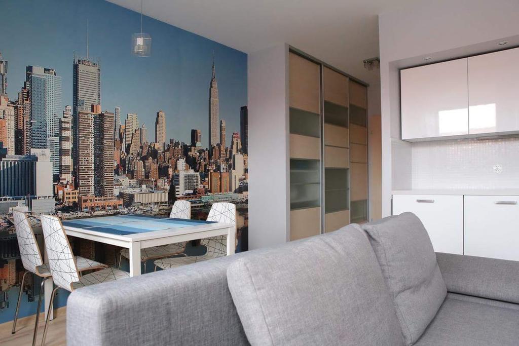 35m² studio Appartement, met 1 privé badkamer in Poznan stadscentrum Buitenkant foto